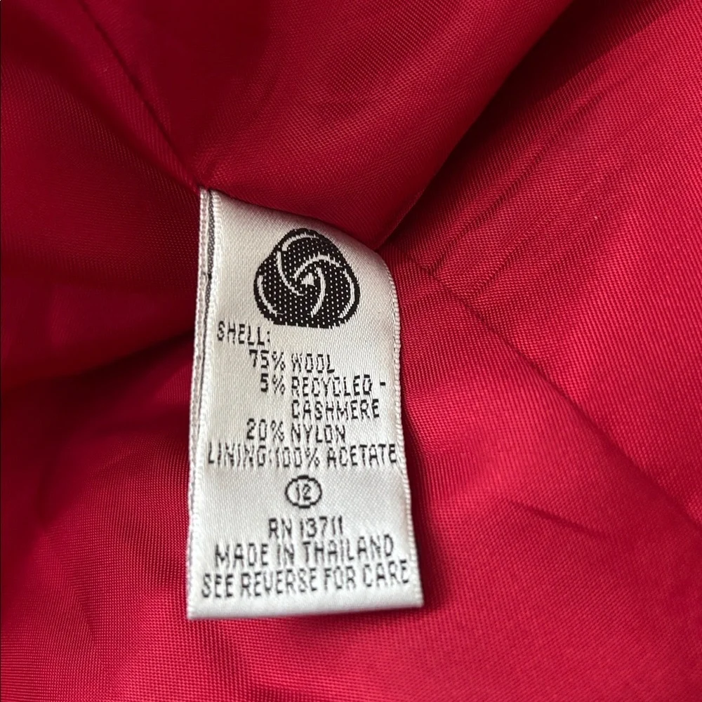 Vintage VALERIE STEVENS Wool & Cashmere Blend Long Boxy Blazer, Size 12 - Picture 9 of 10